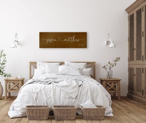 Wood Family Name Signs