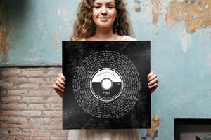 Iron Anniversary Vinyl Record Song Art