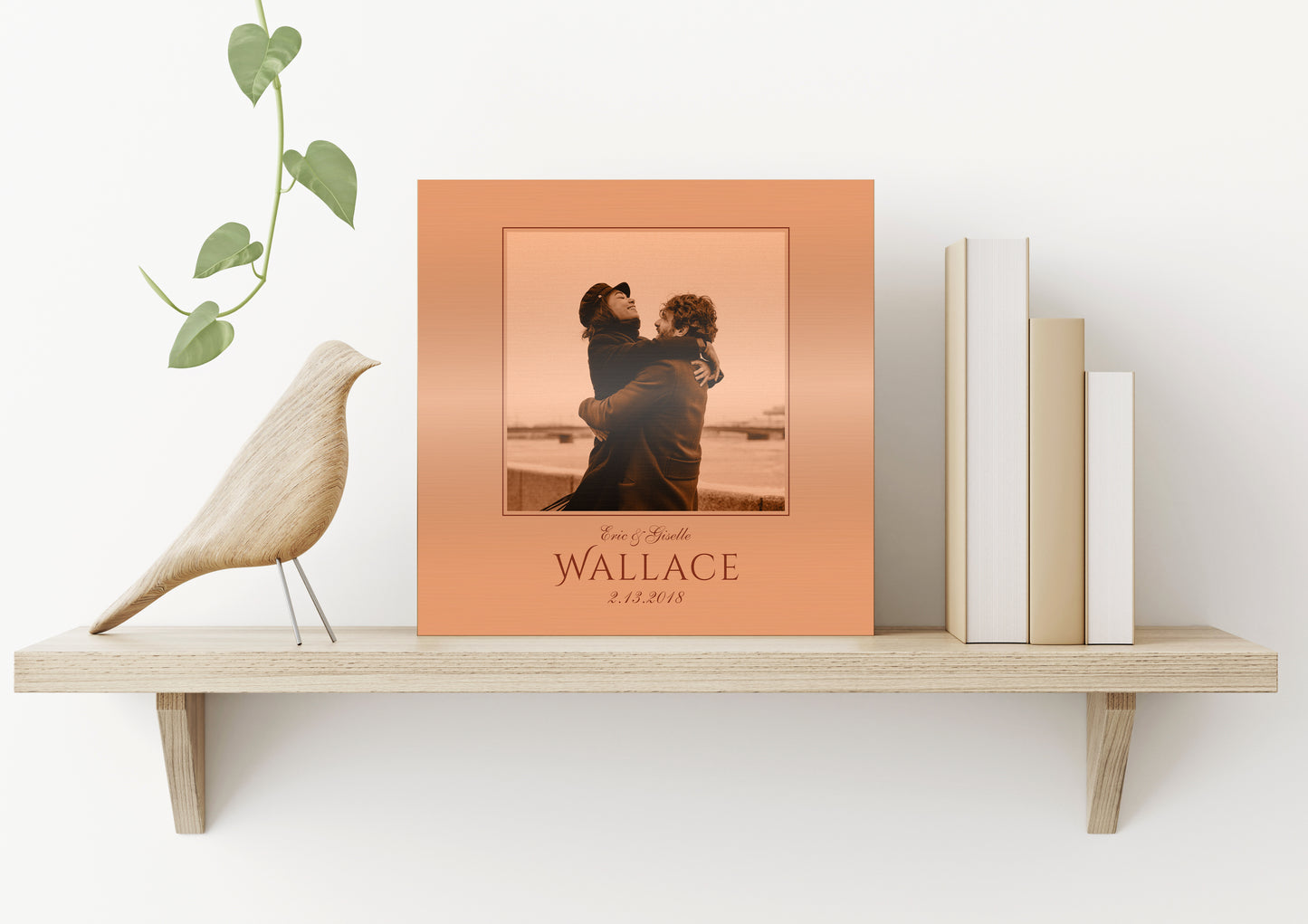 Personalized Copper Anniversary Gift, Photo on Copper