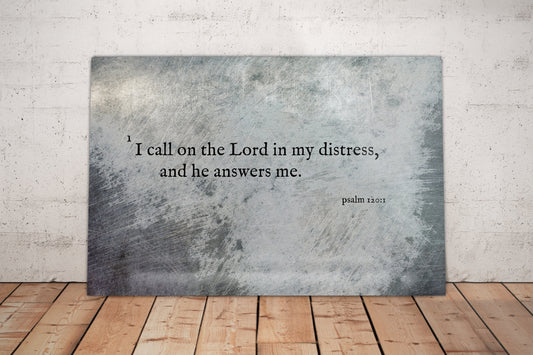 Psalm 120:1, Inspirational Scripture Art - HoneycombProverbs - Wall Decor - Christian Wall Art