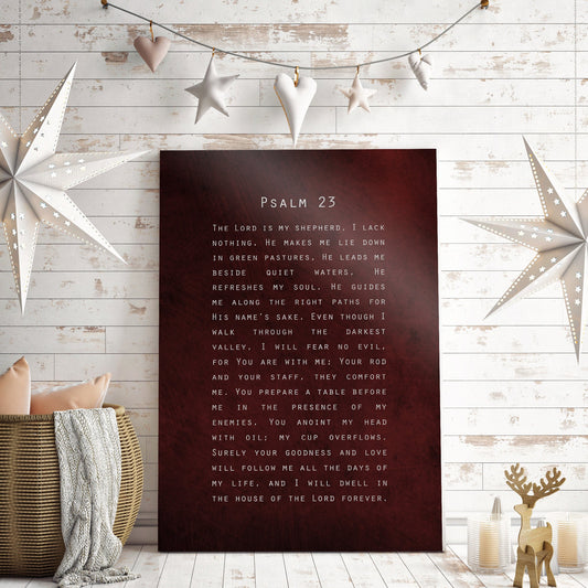 Psalm 23, Gift for Christian - HoneycombProverbs - Religious Home & Decor - Christian Wall Art
