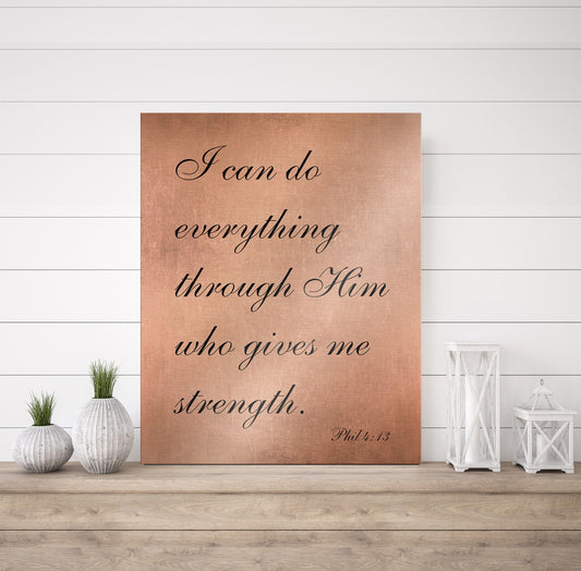 Rustic Personalized Bible Verse on Metal - HoneycombProverbs - Signs - Christian Wall Art