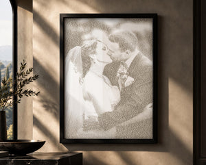 Paper Anniversary Word Art Portraits