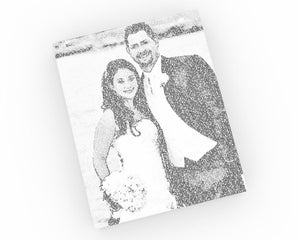 Cotton Anniversary Word Art Portraits
