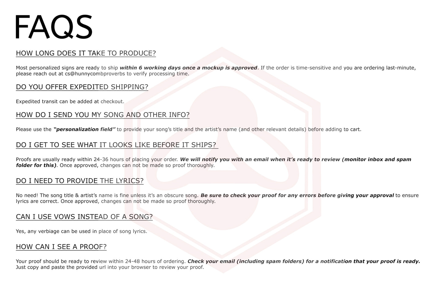 Tall Song Lyric Sign on Bronze