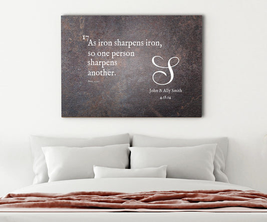 Iron Sharpens Iron Monogrammed Gift