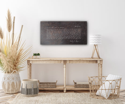 Our Song, Iron Anniversary Sign