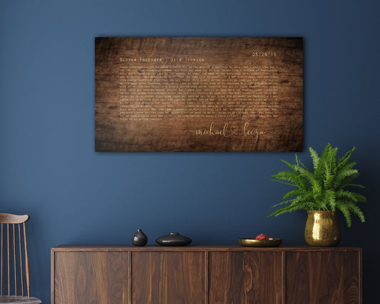 Wood Anniverary Gift, Farmhouse