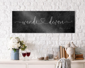 Iron Anniversary Family Name Signs
