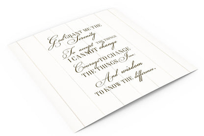 Serenity Prayer Customized Wall Art on Canvas or Framed - HoneycombProverbs - Giclée - Christian Wall Art