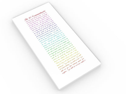 Ten Commandments in Color - HoneycombProverbs - Religious Home & Decor - Christian Wall Art
