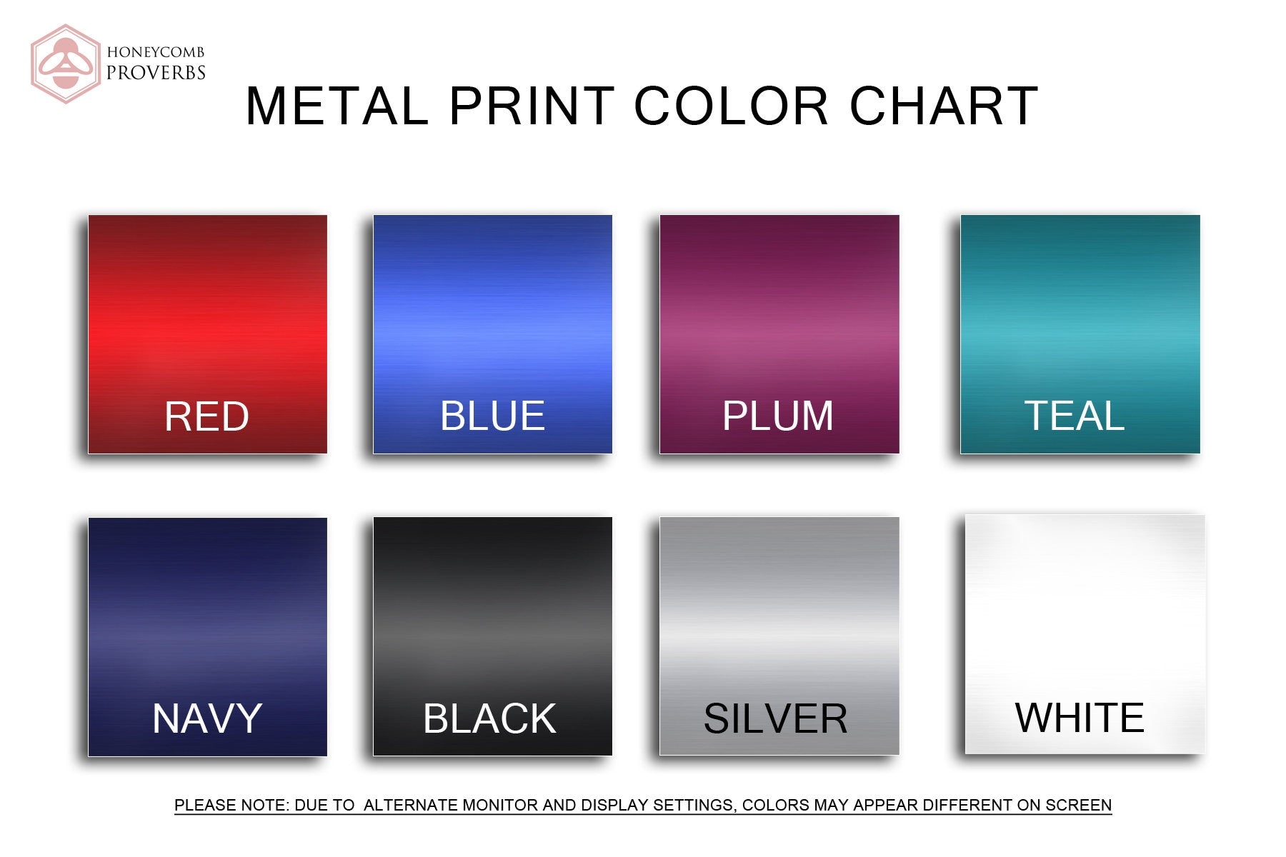 Metal Sign with Custom Wording - HoneycombProverbs - Wall Hangings - Tin and Aluminum Gifts