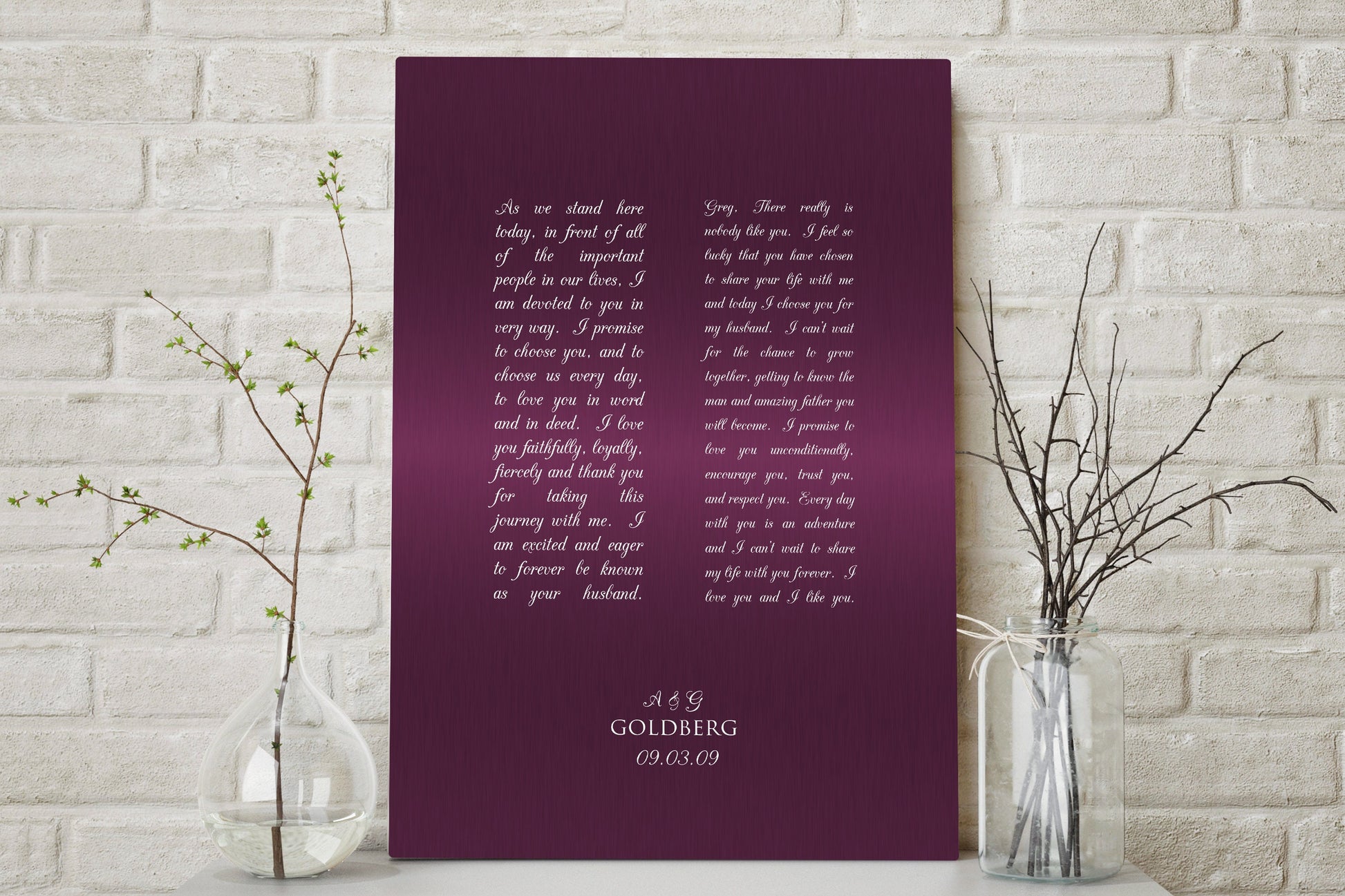 Metal Sign with Custom Wording - HoneycombProverbs - Wall Hangings - Tin and Aluminum Gifts