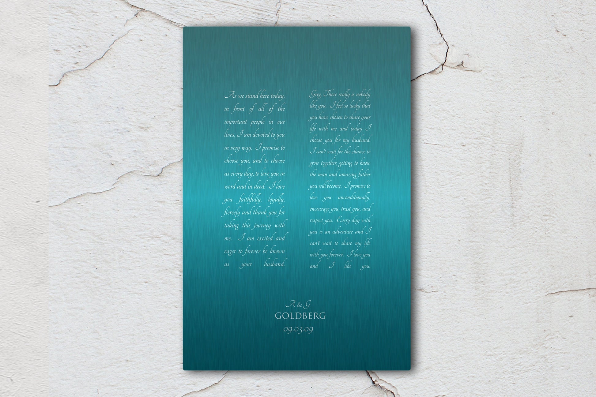 Metal Sign with Custom Wording - HoneycombProverbs - Wall Hangings - Tin and Aluminum Gifts