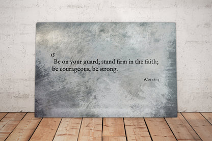 1 Cor 16:13, Metal Christian Art - HoneycombProverbs - Wall Decor - Christian Wall Art