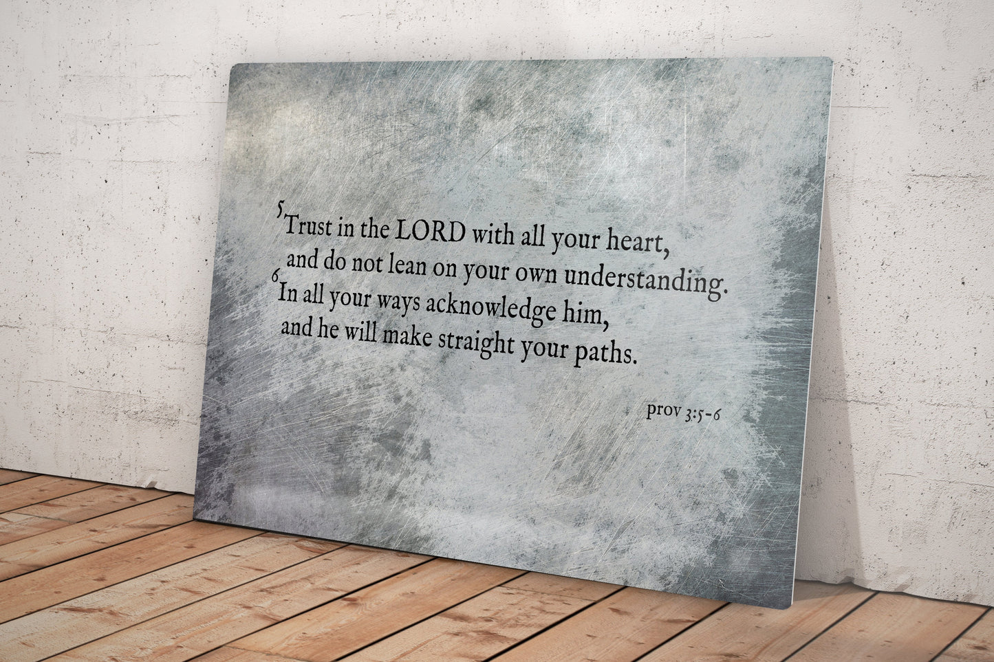 Prov 3:5-6, Metal Scripture Art - HoneycombProverbs - Signs - Christian Wall Art