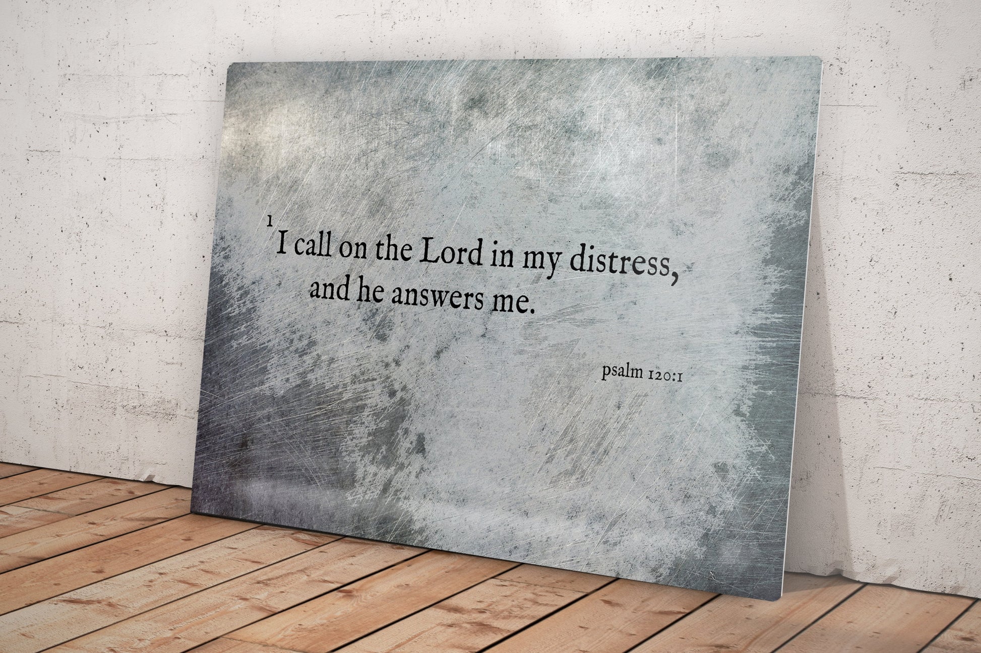 Psalm 120:1, Inspirational Scripture Art - HoneycombProverbs - Wall Decor - Christian Wall Art