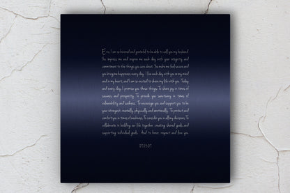 Personalized Tinted Tin Song Lyric Sign - HoneycombProverbs - Signs - Tin and Aluminum Gifts