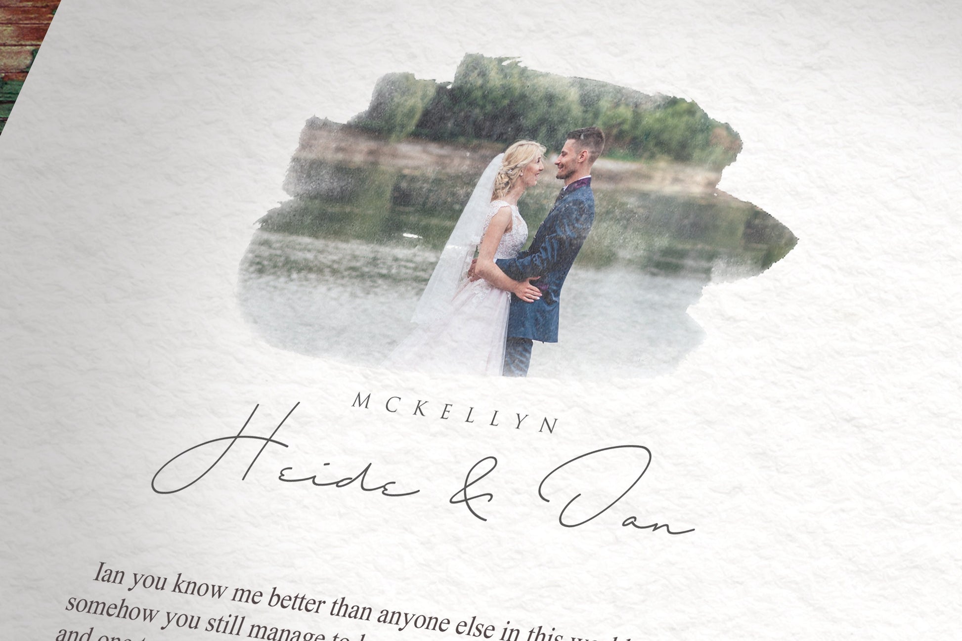 Our Wedding Vows Paper Anniversary Photo Gift - HoneycombProverbs - Giclée - Wedding Vow Wall Art