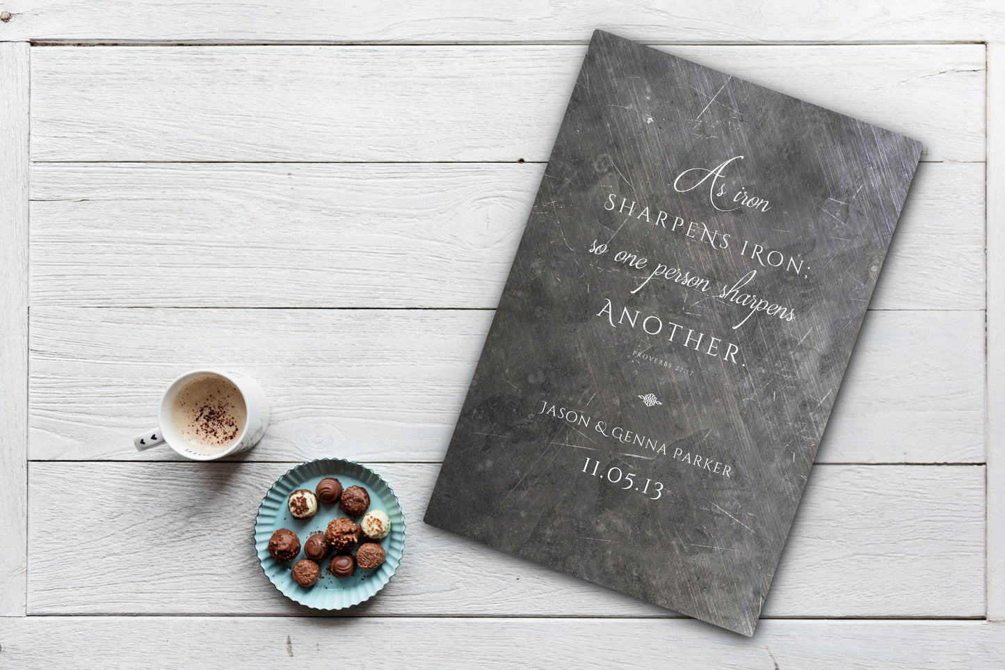 As Iron Sharpens Iron Personalized Gift - HoneycombProverbs - Gifts For The Couple - Christian Wall Art