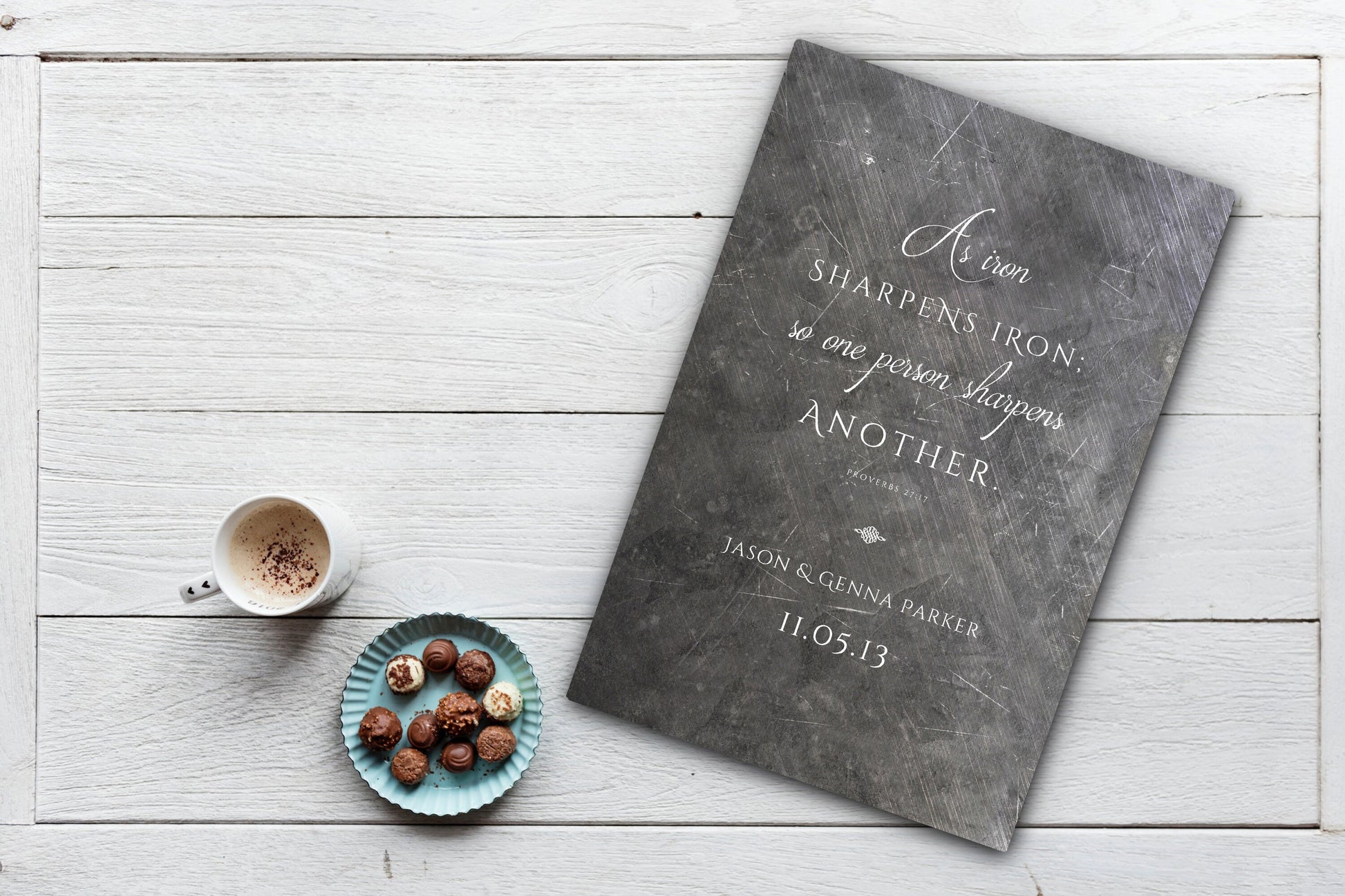 As Iron Sharpens Iron Personalized Gift - HoneycombProverbs - Gifts For The Couple - Christian Wall Art