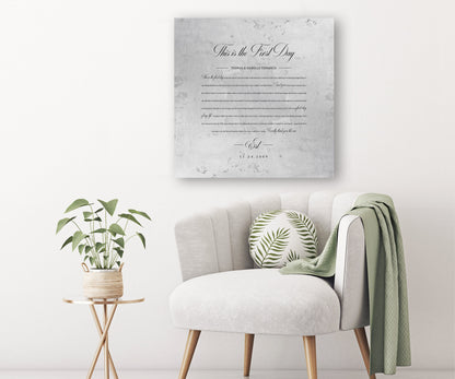 Personalized Wedding Song on Aluminum - HoneycombProverbs - Wall Decor - Tin and Aluminum Gifts