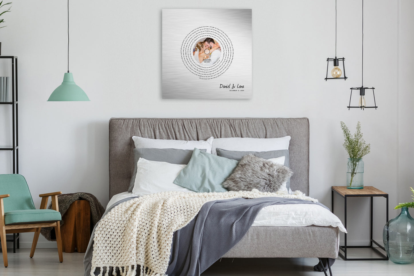 Song Lyric Record on Tin - HoneycombProverbs - Signs - Record Album Lyrics Art