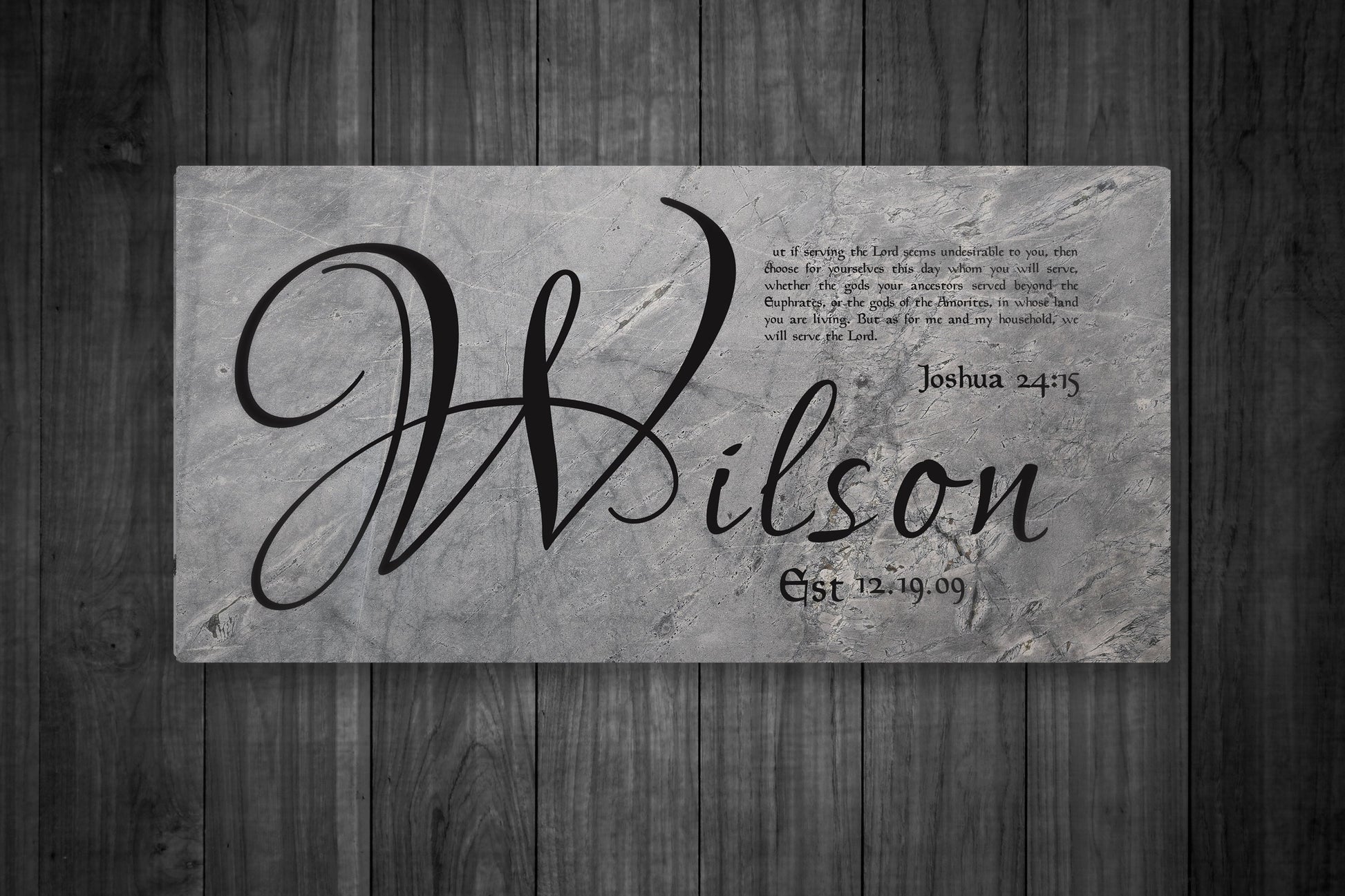 Personalized Family Name Sign on Tin - HoneycombProverbs - Signs - Name Signs Wall Art