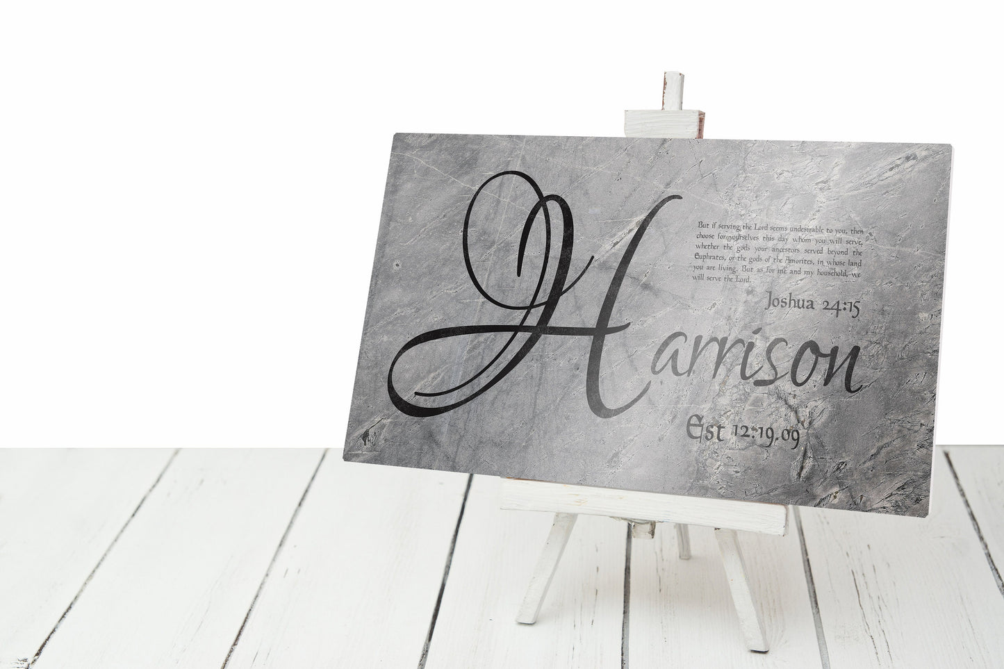Personalized Family Name Sign on Tin - HoneycombProverbs - Signs - Name Signs Wall Art