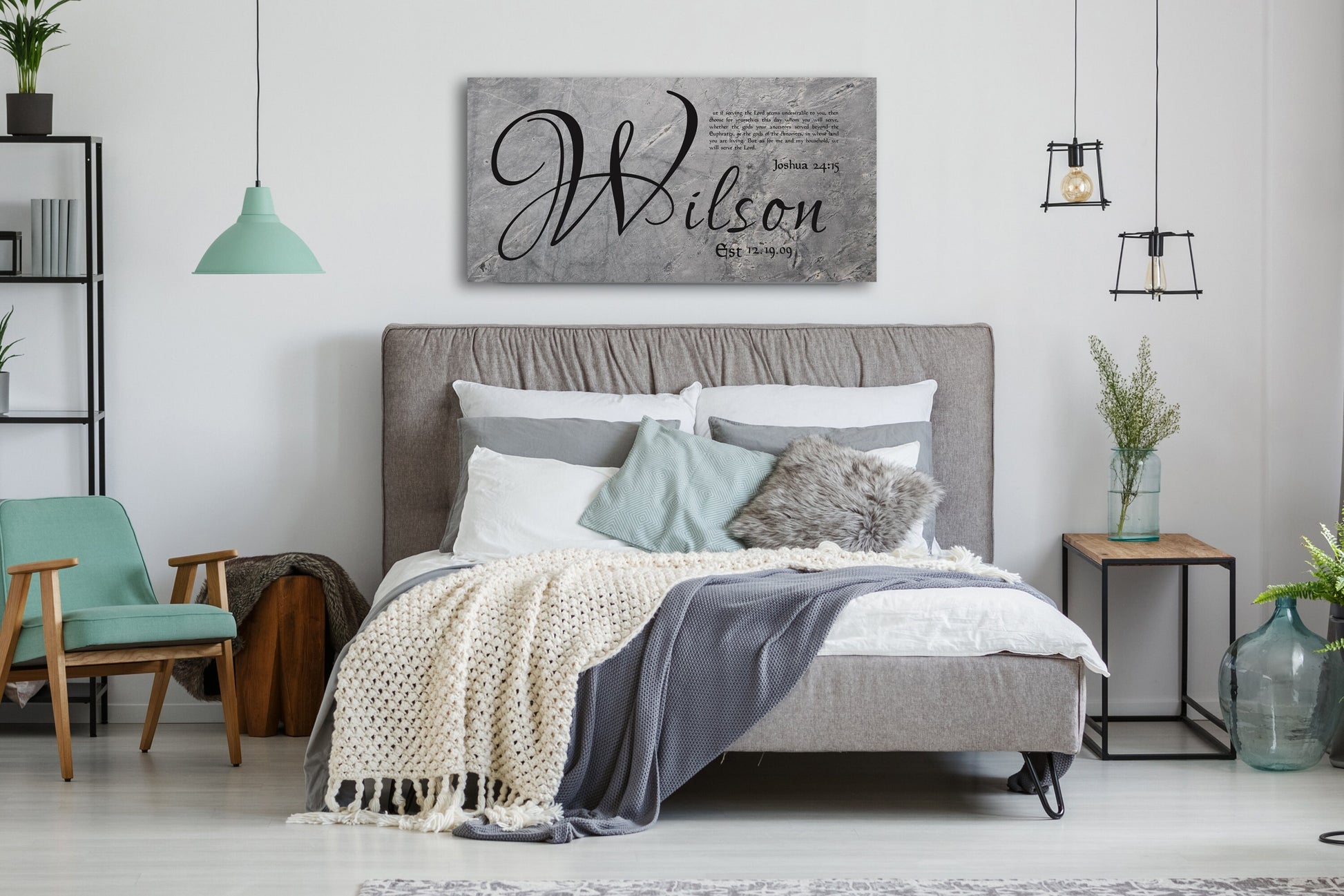 Personalized Family Name Sign on Tin - HoneycombProverbs - Signs - Name Signs Wall Art