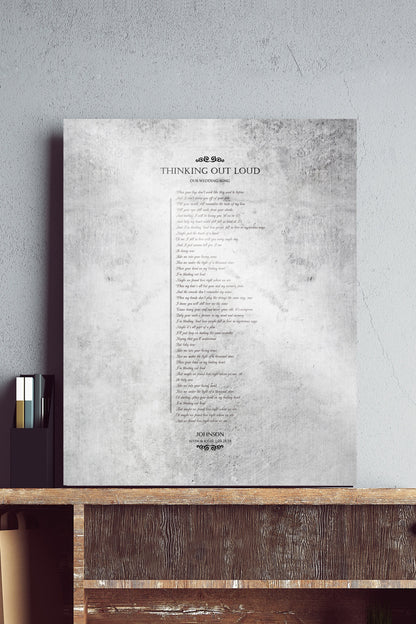 Our Wedding Song, First Dance on Tin - HoneycombProverbs - Signs - Tin and Aluminum Gifts
