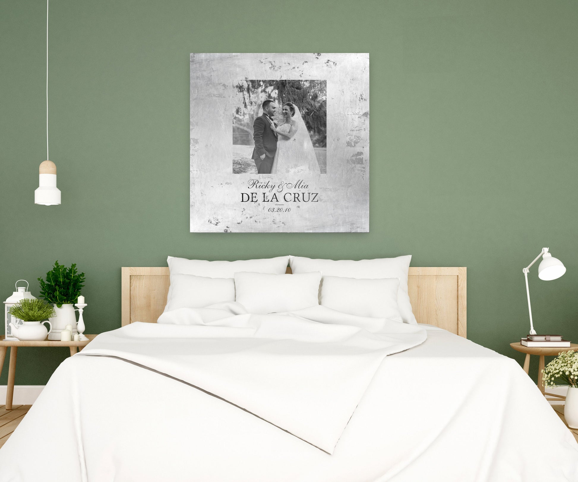 Farmhouse Rustic Photo Tin Anniversary Gift - HoneycombProverbs - Signs - Photo Plaques