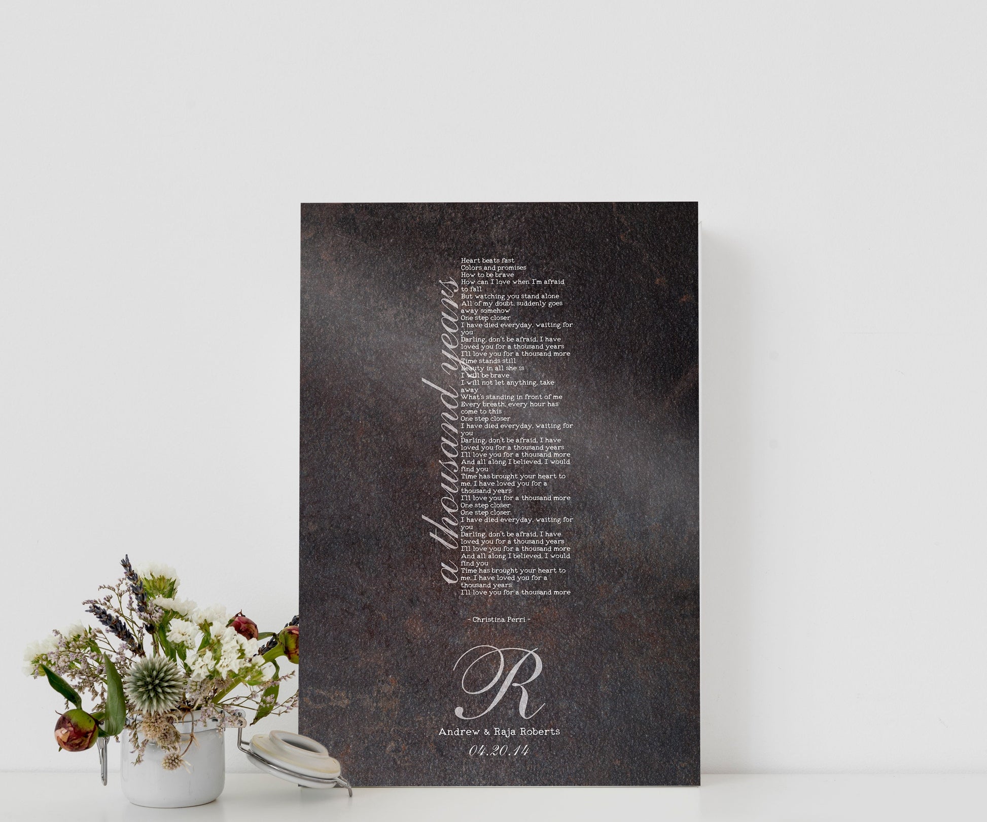 Iron Anniversary Gift, 6th Anniversary Gift, Monogram Anniversary Gift, Iron Gift, Anniversary Iron Gift, Our Song, 6 Year Anniversary Gift - HoneycombProverbs - Gifts For The Couple - Iron Anniversary Gifts