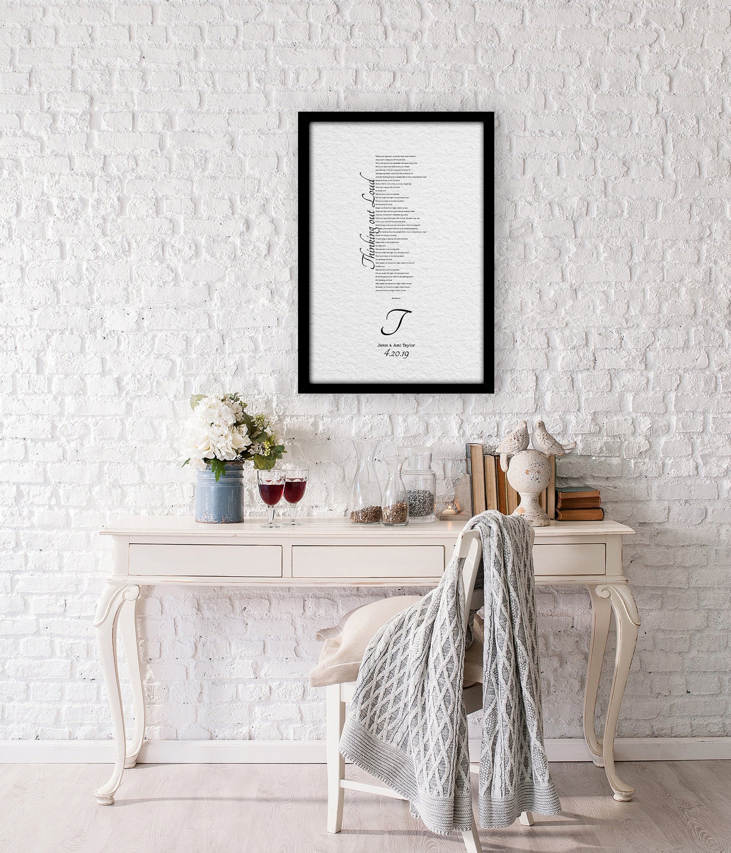 1 Year Anniversary Gift for Wife, 1st Anniversary Gift for Husband, Anniversary Paper Gift, Personalized Anniversary Gift, Wedding Song Gift - HoneycombProverbs - Gifts For The Couple - 1st Year Paper Gifts