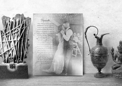 Rustic Tin Photo Gift with Words - HoneycombProverbs - Signs - Tin and Aluminum Gifts