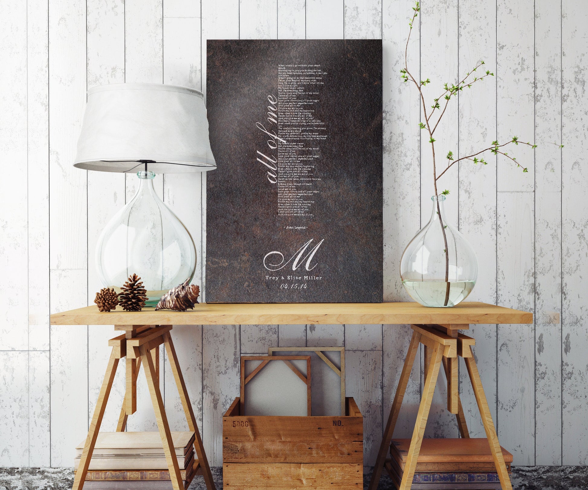 Iron Anniversary Gift, 6th Anniversary Gift, Monogram Anniversary Gift, Iron Gift, Anniversary Iron Gift, Our Song, 6 Year Anniversary Gift - HoneycombProverbs - Gifts For The Couple - Iron Anniversary Gifts