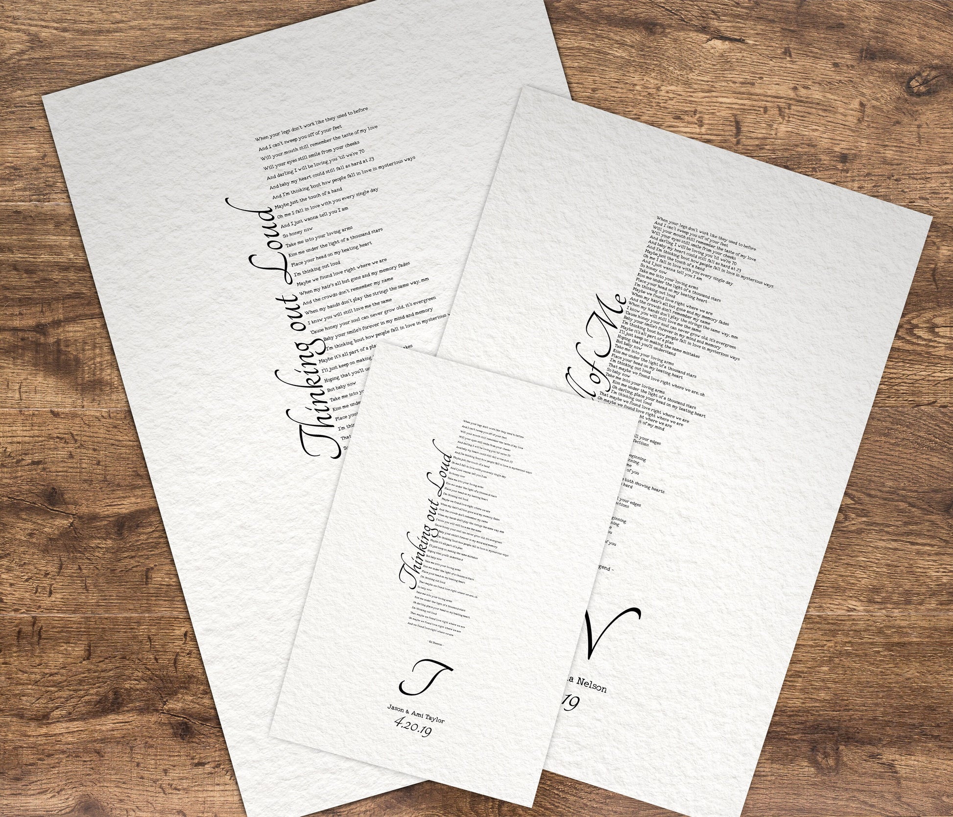 1 Year Anniversary Gift for Wife, 1st Anniversary Gift for Husband, Anniversary Paper Gift, Personalized Anniversary Gift, Wedding Song Gift - HoneycombProverbs - Gifts For The Couple - 1st Year Paper Gifts