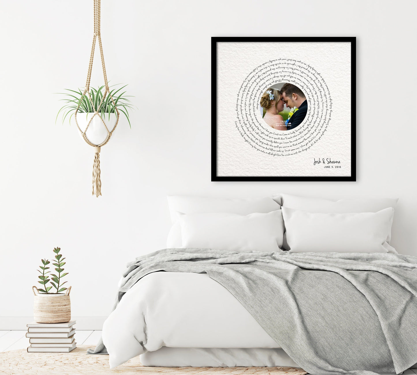 Paper Anniversary Gift, Photo with song, 1 year Anniversary Gift, Framed Song Lyrics, First Dance lyrics, Our Song, 1st Anniversary gift - HoneycombProverbs - Wall Decor - Record Album Lyrics Art