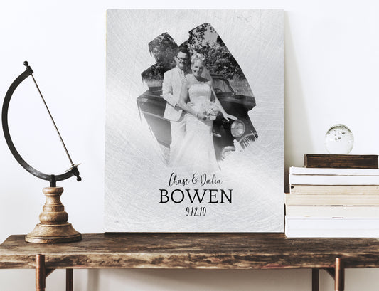 Photo Gift on Tin, 10th Anniversary Tin Gift - HoneycombProverbs - Gifts For The Couple - Tin and Aluminum Gifts