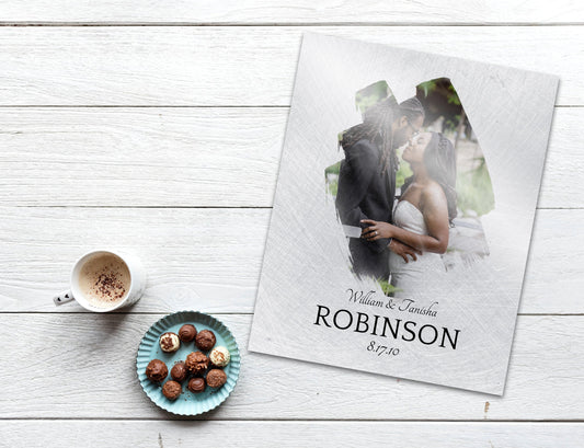 Tin Photo Gift, Tin Anniversary Gift - HoneycombProverbs - Gifts For The Couple - Photo Plaques