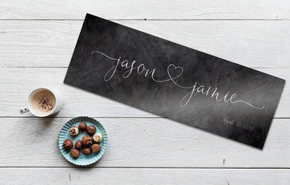 Iron Couples Heart Names Sign - HoneycombProverbs - Signs - Name Signs Wall Art