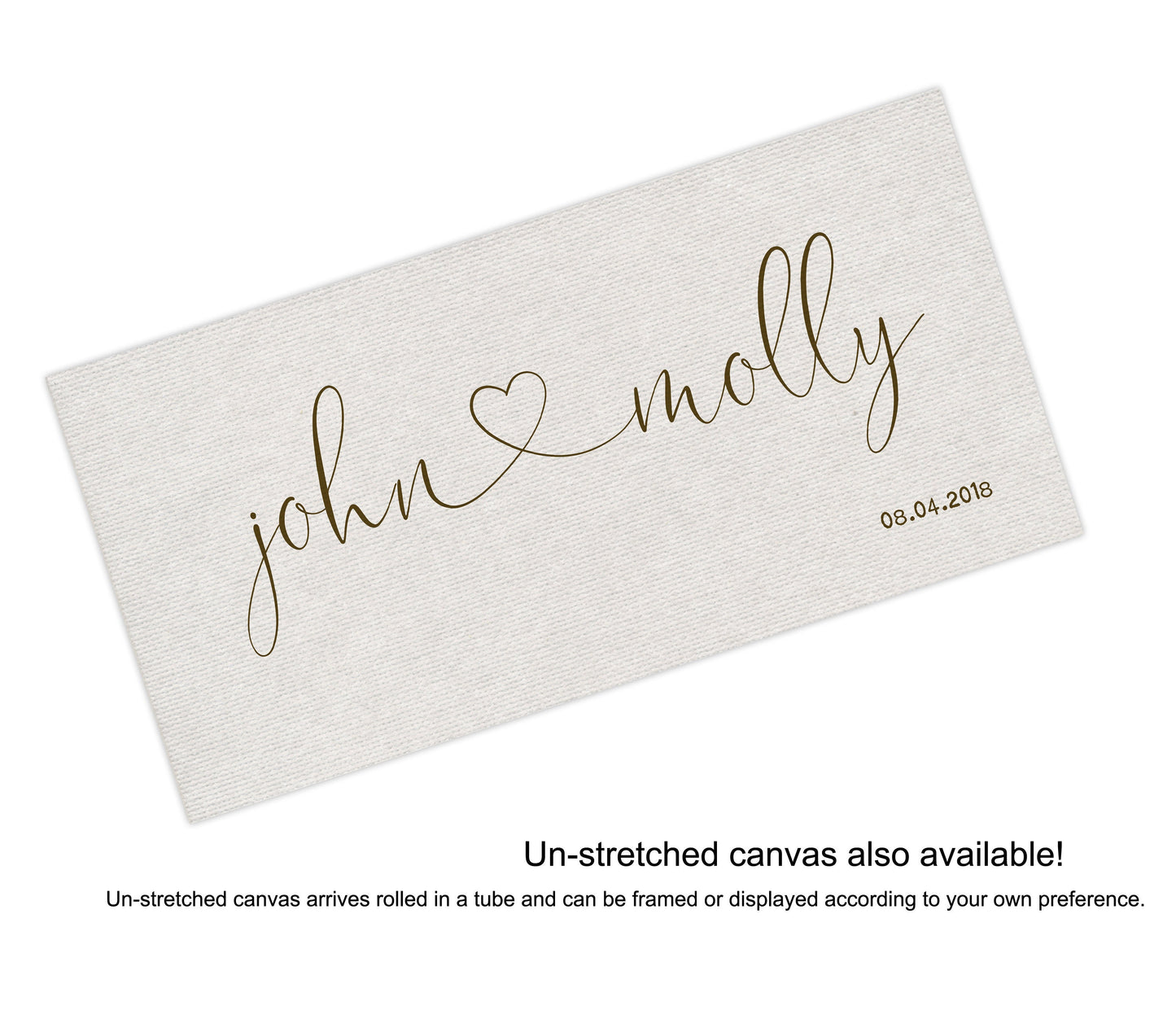 Heart Names on Cotton - HoneycombProverbs - Gifts For The Couple - Name Signs Wall Art