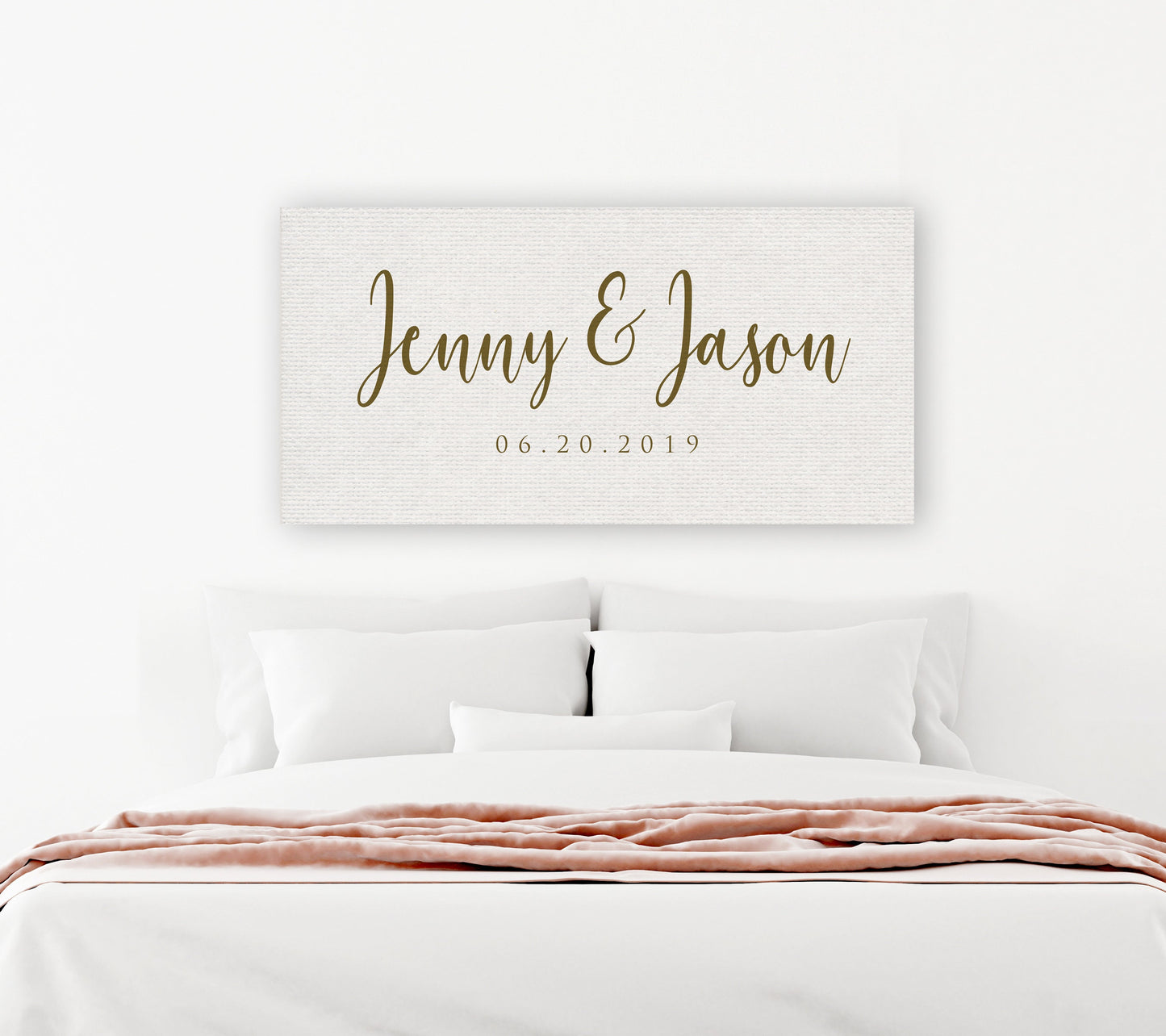 Family Established Sign on Cotton - HoneycombProverbs - Gifts For The Couple - Name Signs Wall Art