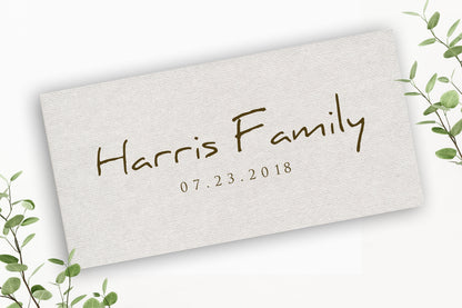 His and Her Cotton Name Canvas - HoneycombProverbs - Giclée - Name Signs Wall Art