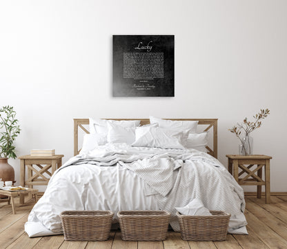 Personalized Anniversary Gift, First Dance Lyrics on Iron - HoneycombProverbs - Wall Decor - Iron Anniversary Gifts