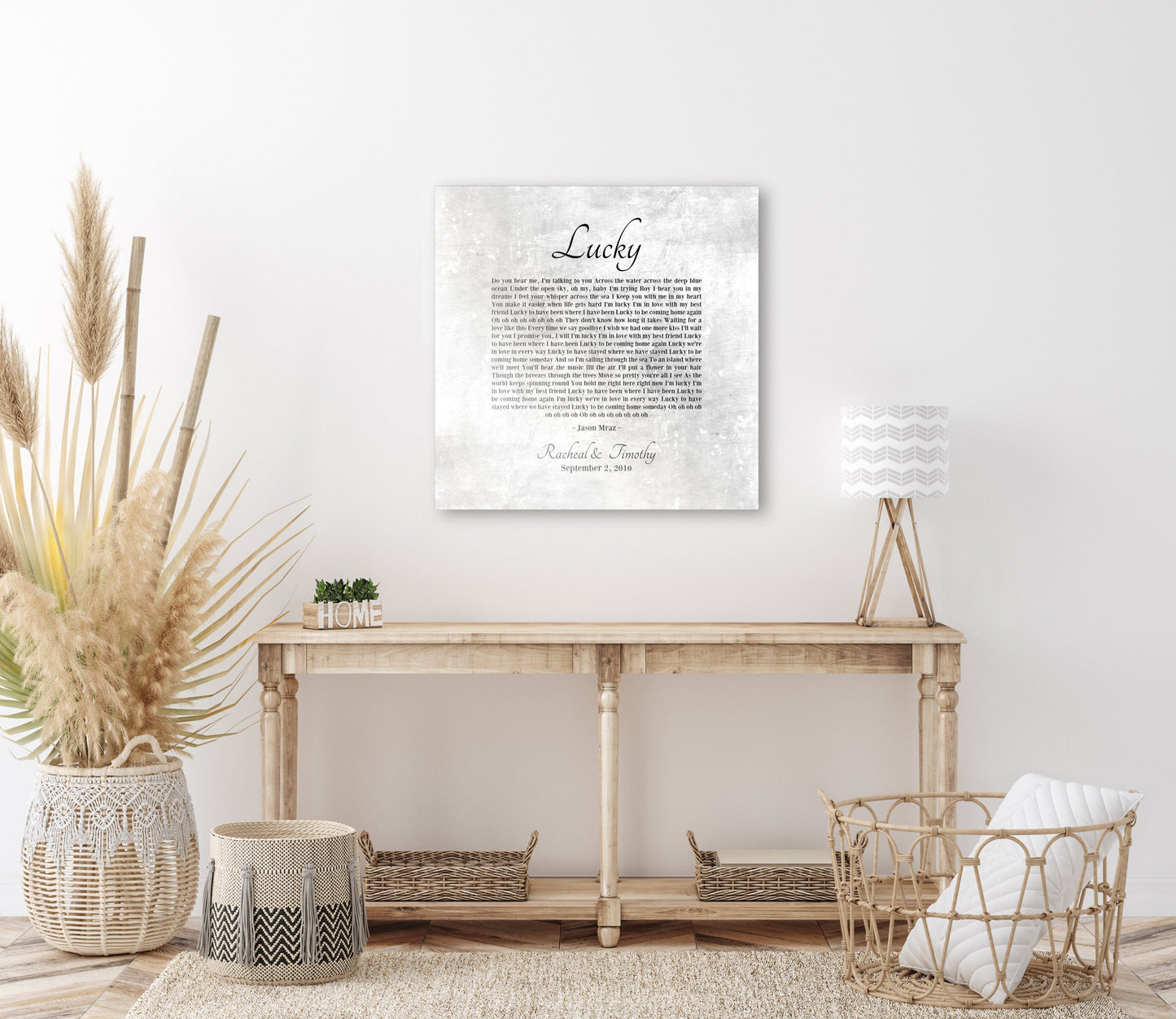 Rustic 10 Year tin Gift, Our Song on Tin - HoneycombProverbs - Signs - Rustic Lyrics Wall Decor