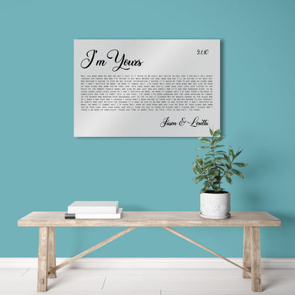 Tin Anniversary Song Print - HoneycombProverbs - Signs - Tin and Aluminum Gifts