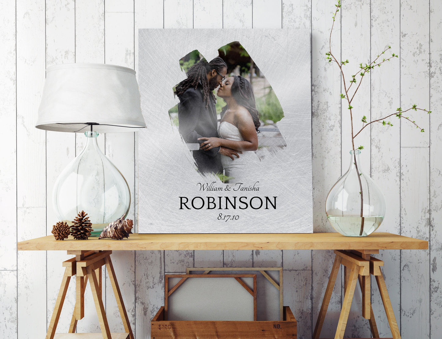 Tin Photo Gift, Tin Anniversary Gift - HoneycombProverbs - Gifts For The Couple - Photo Plaques