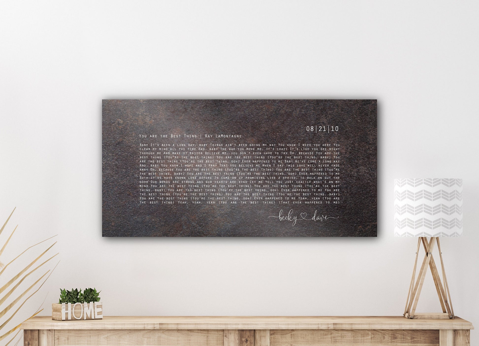 Our Song, Iron Anniversary Sign - HoneycombProverbs - Signs - Iron Anniversary Gifts