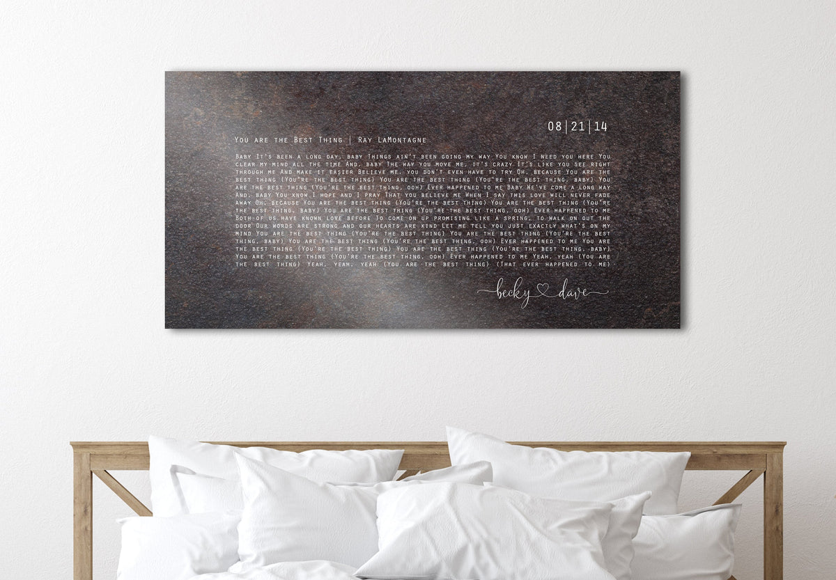 Our Song, Iron Anniversary Sign - HoneycombProverbs - Signs - Iron Anniversary Gifts
